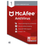 McAfee AntiVirus – 1-Year / 1-PC – TSS